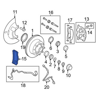 Ford OE - Front Disc Brake Caliper Bracket