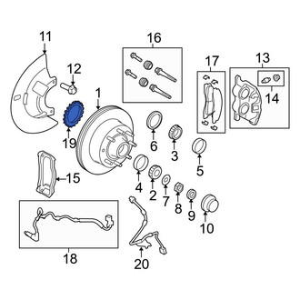Ford OE - Front ABS Wheel Speed Sensor Tone Ring