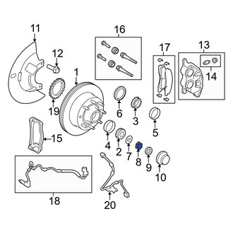 Ford OE - Front Axle Nut