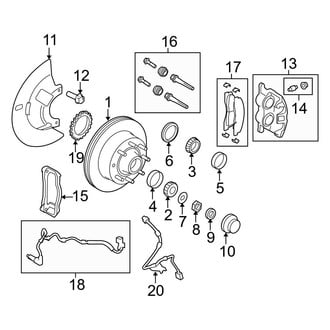 Ford OE - Front Suspension - Brake Components