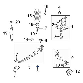 Ford OE - Radius Arm Nut