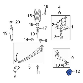Ford OE - Left Radius Arm Bracket