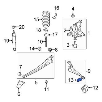 Ford OE - Front Rearward Radius Arm Bushing