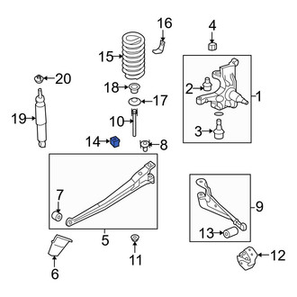 Ford OE - Front Coil Spring Damper