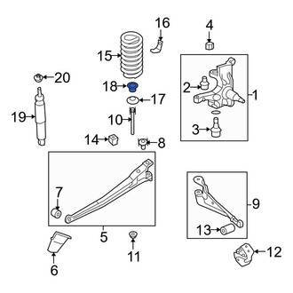 Ford OE - Upper Coil Spring Insulator