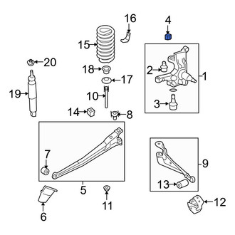 Ford OE - Front Steering Knuckle Nut