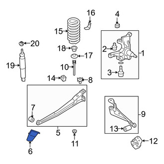Ford OE - Left Beam Axle Bracket