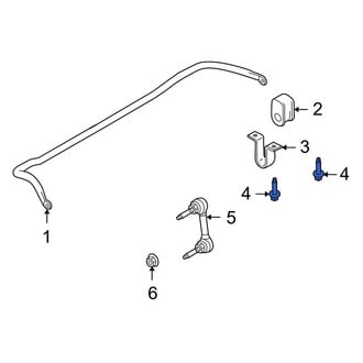 Ford OE - Suspension Stabilizer Bar Bracket Bolt