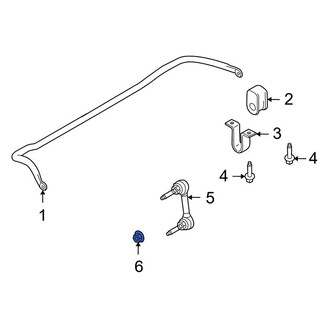 Ford OE - Front Suspension Stabilizer Bar Link Nut