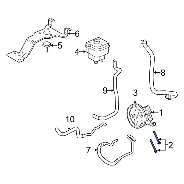 Power Steering Pump Mounting Bolt