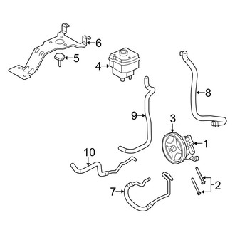 Ford OE - Steering Gear & Linkage - Pump & Hoses (Extended Cargo Van / Standard Cargo Van / Standard Passenger Van 6.0L)