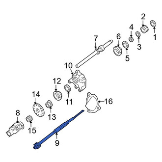 Ford OE - Lower Steering Shaft