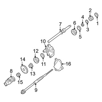 Ford OE - Steering Column - Shaft & Internal Components