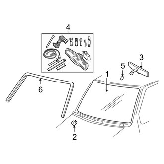 Ford OE - Windshield - Glass