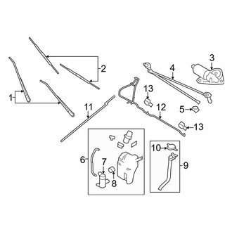 Ford OE - Windshield - Wiper & Washer Components
