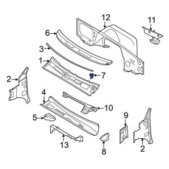 Ford OE - Cowl Cover Clip