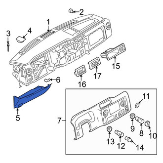 Ford OE - Instrument Panel Knee Bolster