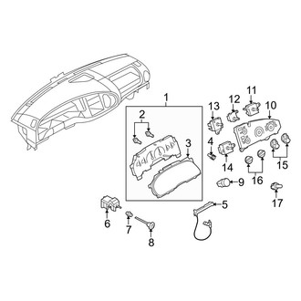 Ford OE - Instrument Panel - Cluster & Switches