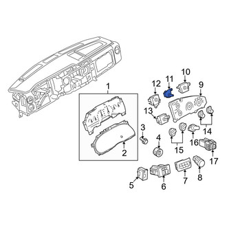 Ford OE - HVAC Temperature Control Panel
