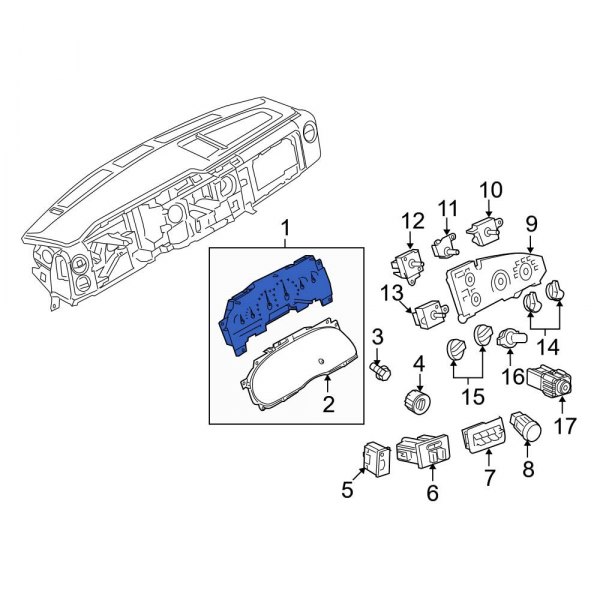 Ford OE 9C2Z10849S Instrument Cluster