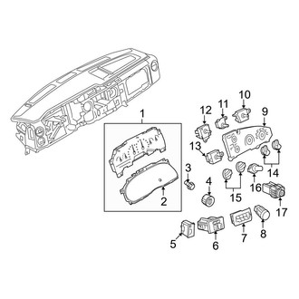 Ford OE - Instrument Panel - Cluster & Switches
