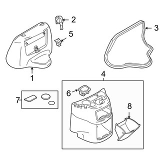 Ford OE - Engine Cover & Console - Cover & Components (With Bin Type Console)