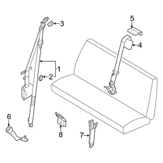 Ford OE - Restraint Systems - Third Row Seat Belts