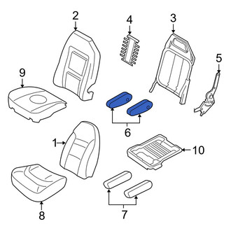 Ford OE - Front Left Seat Armrest
