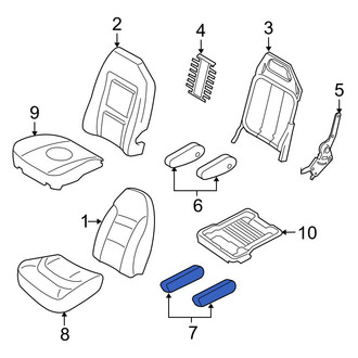 Ford OE - Front Left Seat Armrest Cover