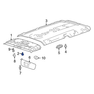 Ford OE - Rear Headliner Clip
