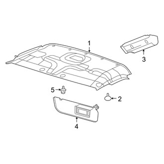 Ford OE - Roof - Interior Trim (With Partial Headlining)