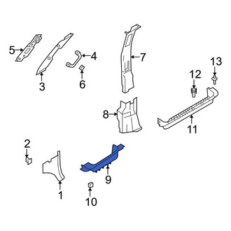 Ford OE - Rear Rearward Door Sill Plate