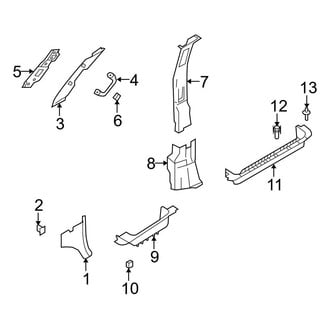 Ford OE - Pillars, Rocker & Floor - Interior Trim