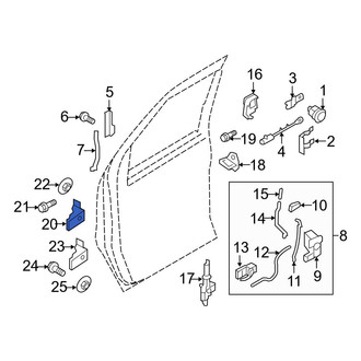 Ford OE - Front Upper Door Hinge