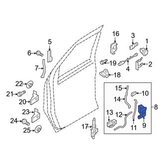 Ford OE - Front Right Door Latch Assembly