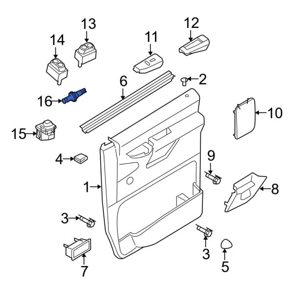 Ford OE 6C2Z13713BA Front Door Jamb Switch