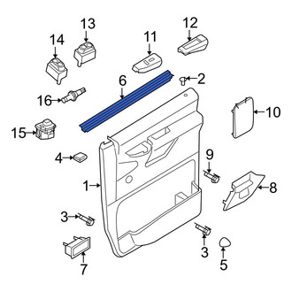 Ford OE - Front Door Window Belt Weatherstrip