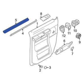 Ford OE - Front Door Window Belt Weatherstrip