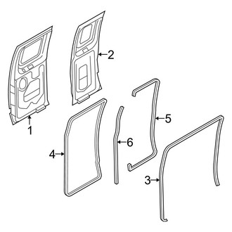 Ford OE - Side Loading Door - Door & Components (Hinged)