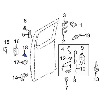 Ford OE - Inner Interior Door Handle Screw
