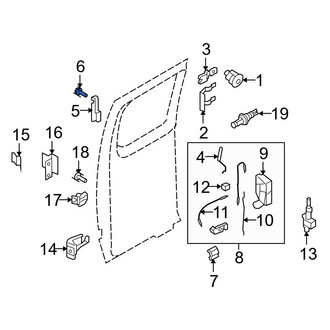 Ford OE - Outer Exterior Door Handle Rivet