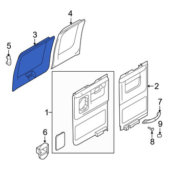 Ford OE - Center Front Door Window Molding