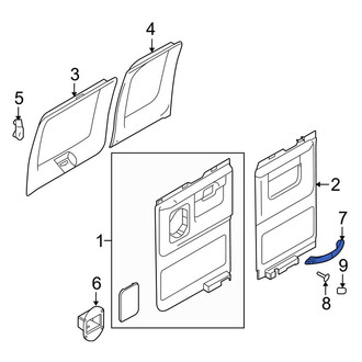 Ford OE - Center Front Interior Door Pull Handle