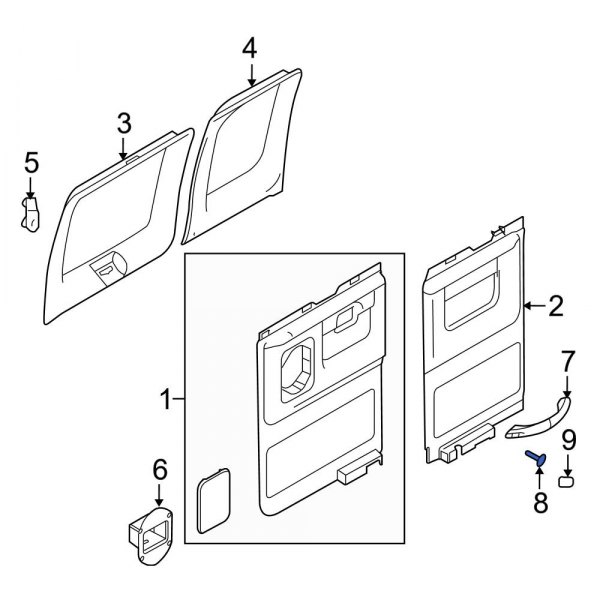 Interior Door Pull Handle Screw