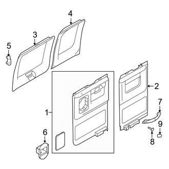 Ford OE - Side Loading Door - Interior Trim (Hinged)