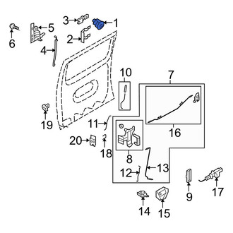 Ford OE - Front Door Lock Cylinder
