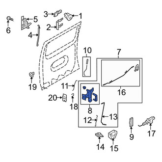 Ford OE - Inner Sliding Door Handle