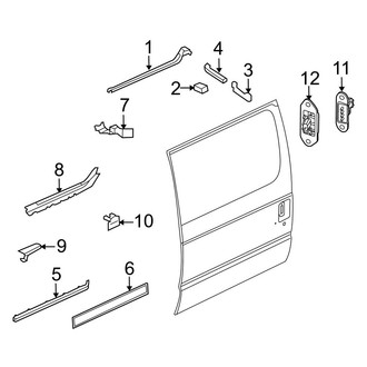 Ford OE - Side Loading Door - Door Hardware (Sliding Door Tracks)