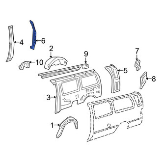 Ford OE - Rear Left Body D-Pillar