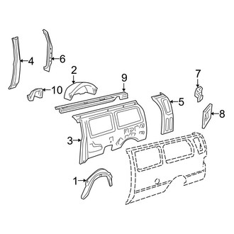 Ford OE - Side Panel - Inner Structure & Rails (Driver Side)